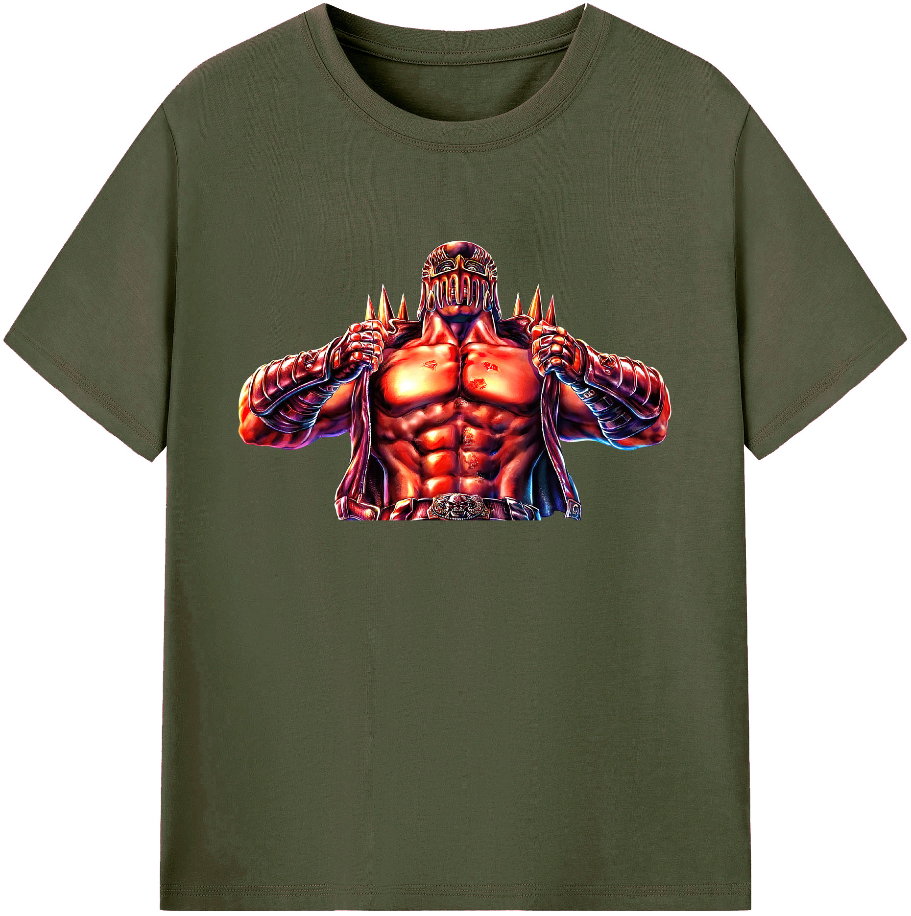 （画像用） 北斗の拳 Fist of the North Star 綿100％ メンズ半袖Tシャツ｜肌触りやわらか＆通気性